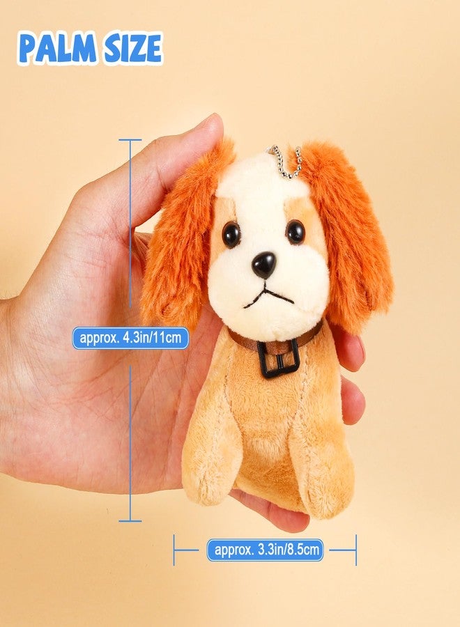 Niceup 10Pcs 4.5in Small Stuffed Dog Puppies Animals Bulk Adopt Dog Party Favors Cute Paw Animal Little Pup Soft Plush Toys Doll for Pawty Birthday Goodie Bag Fillers Kids Class Valentine's Day Gift - Image 4